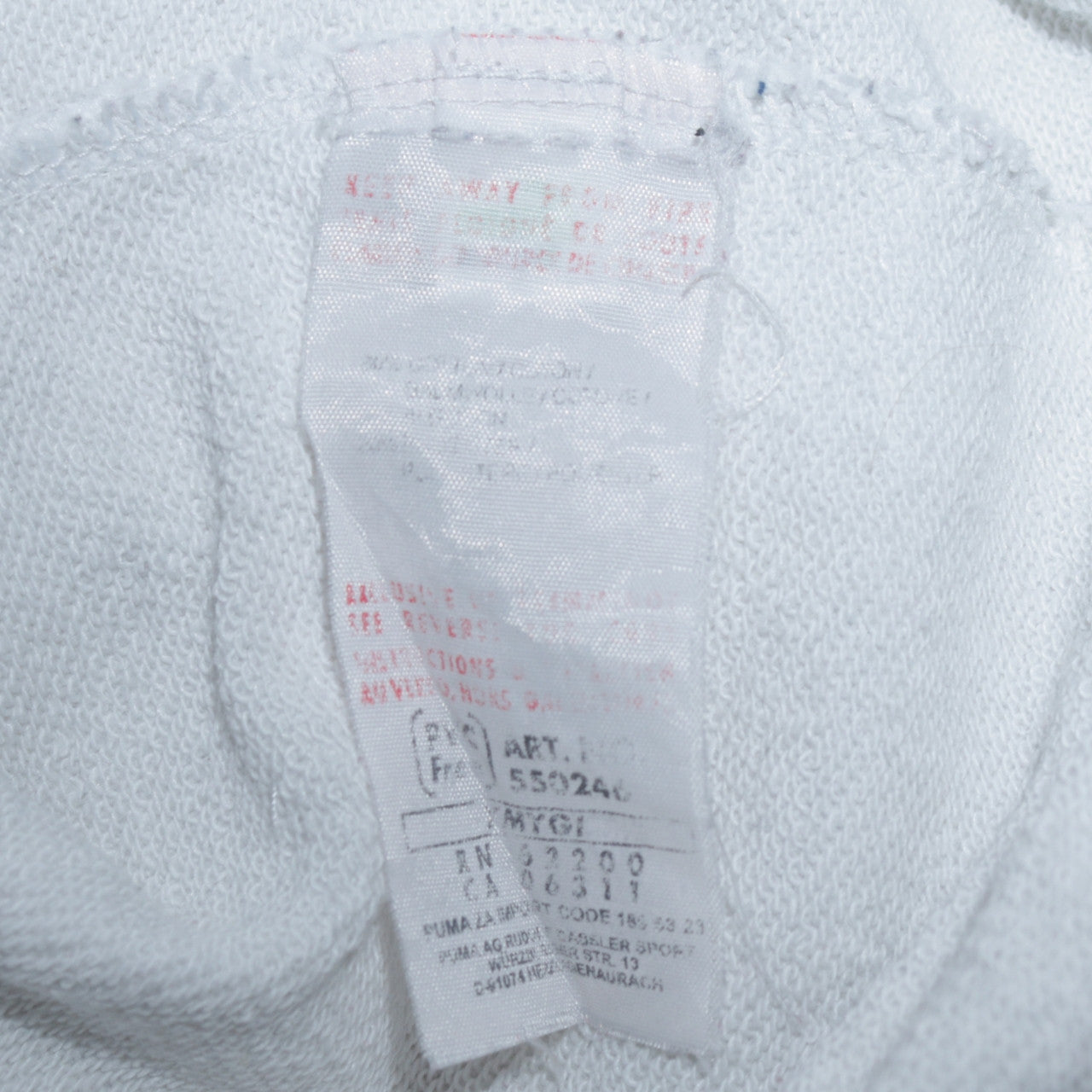Puma Men’s White XL Hooded Sleeveless Full Zip Sports Vest