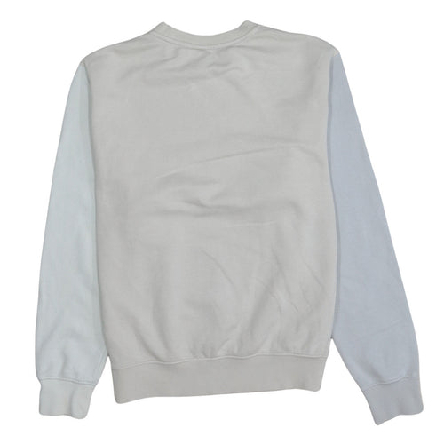 Nike Women’s Beige & Grey Standard Fit Sweatshirt Size S Cotton Blend