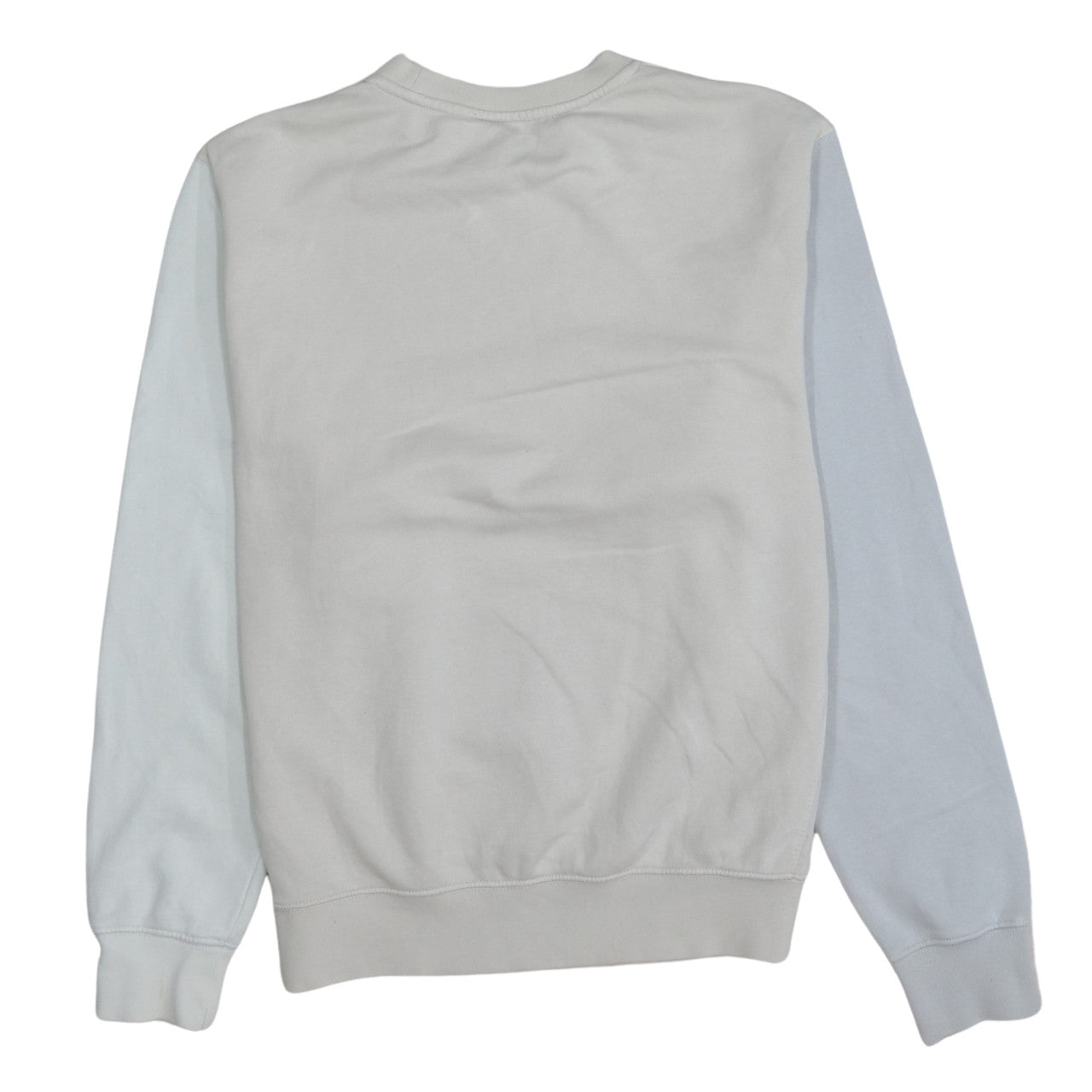 Nike Women’s Beige & Grey Standard Fit Sweatshirt Size S Cotton Blend
