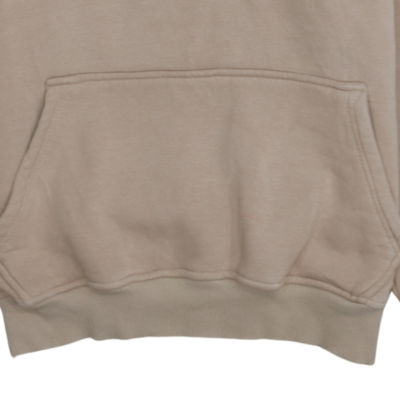 Tommy Hilfiger Men Beige Small Pullover Hoodie Embroidered Logo