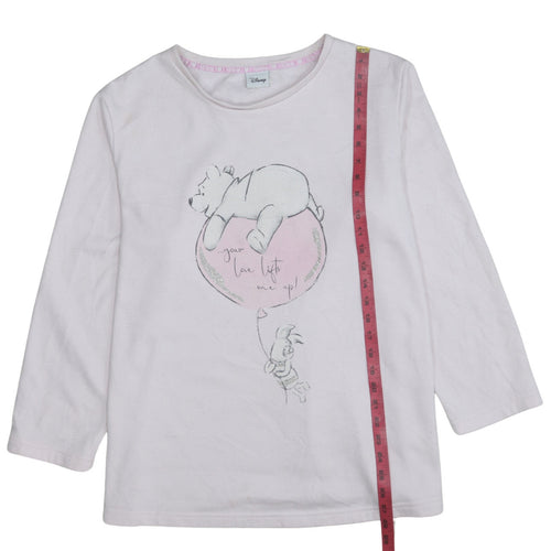 Disney Women Pink Winnie the Pooh Pullover Sweatshirt Size M