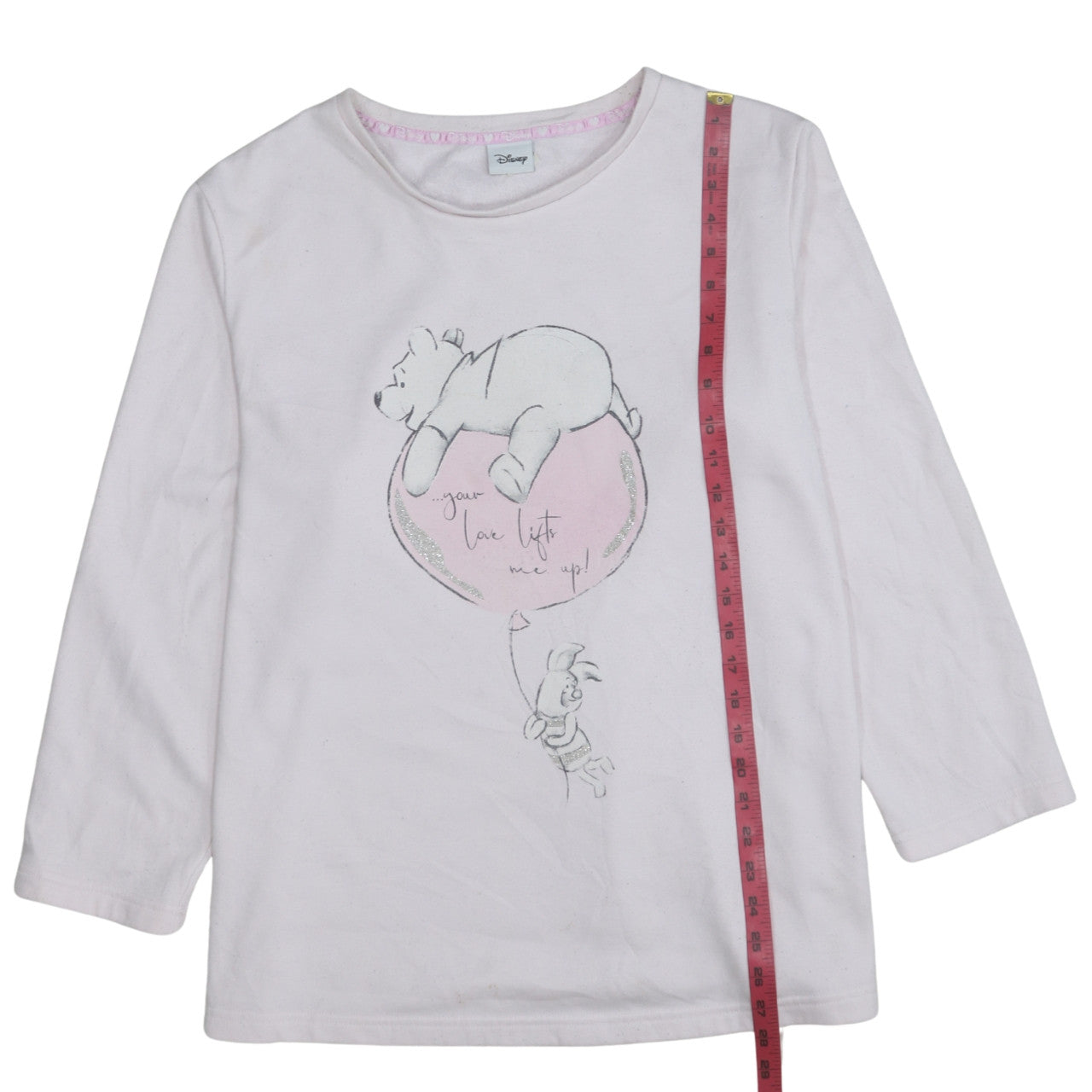 Disney Women Pink Winnie the Pooh Pullover Sweatshirt Size M