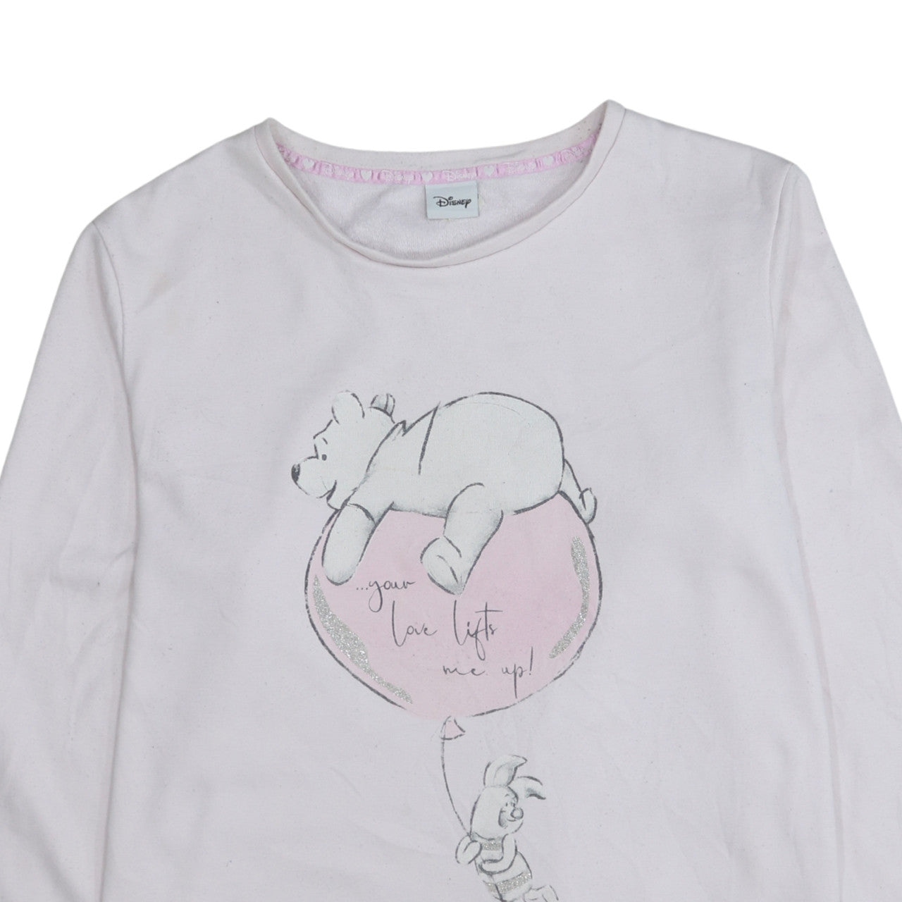 Disney Women Pink Winnie the Pooh Pullover Sweatshirt Size M