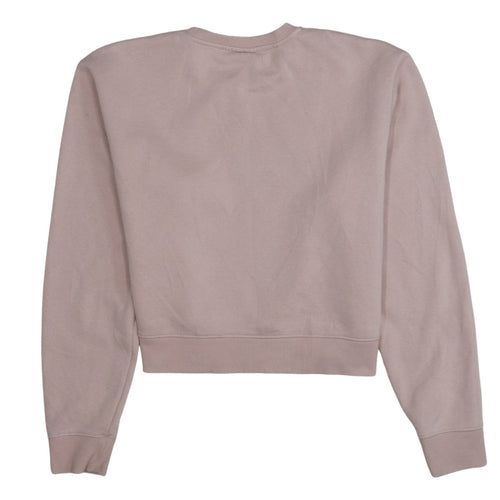 Fila Women Beige XL Pullover Sweatshirt Crew Neck Logo Long Sleeve