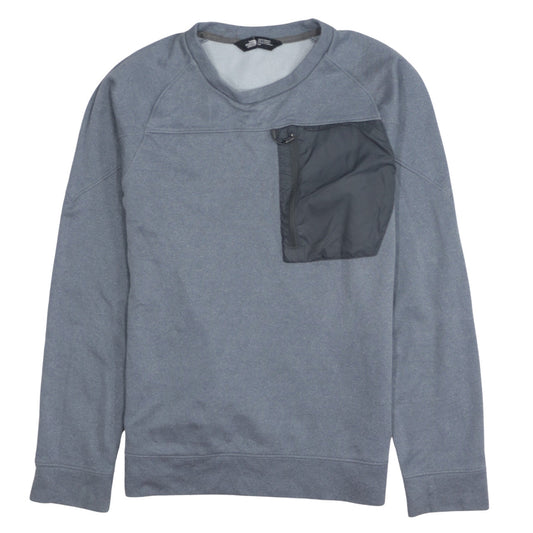 The North Face Men's Grey Pullover Sweatshirt Size S Outdoor Fleece