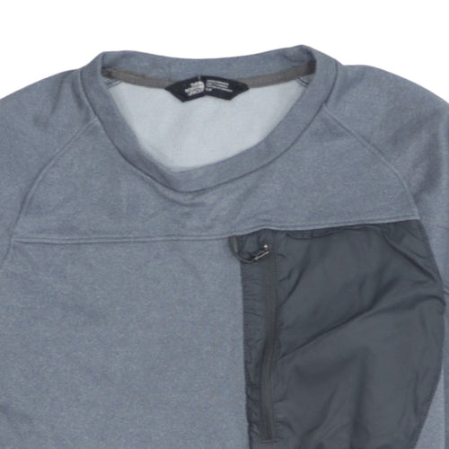 The North Face Men's Grey Pullover Sweatshirt Size S Outdoor Fleece