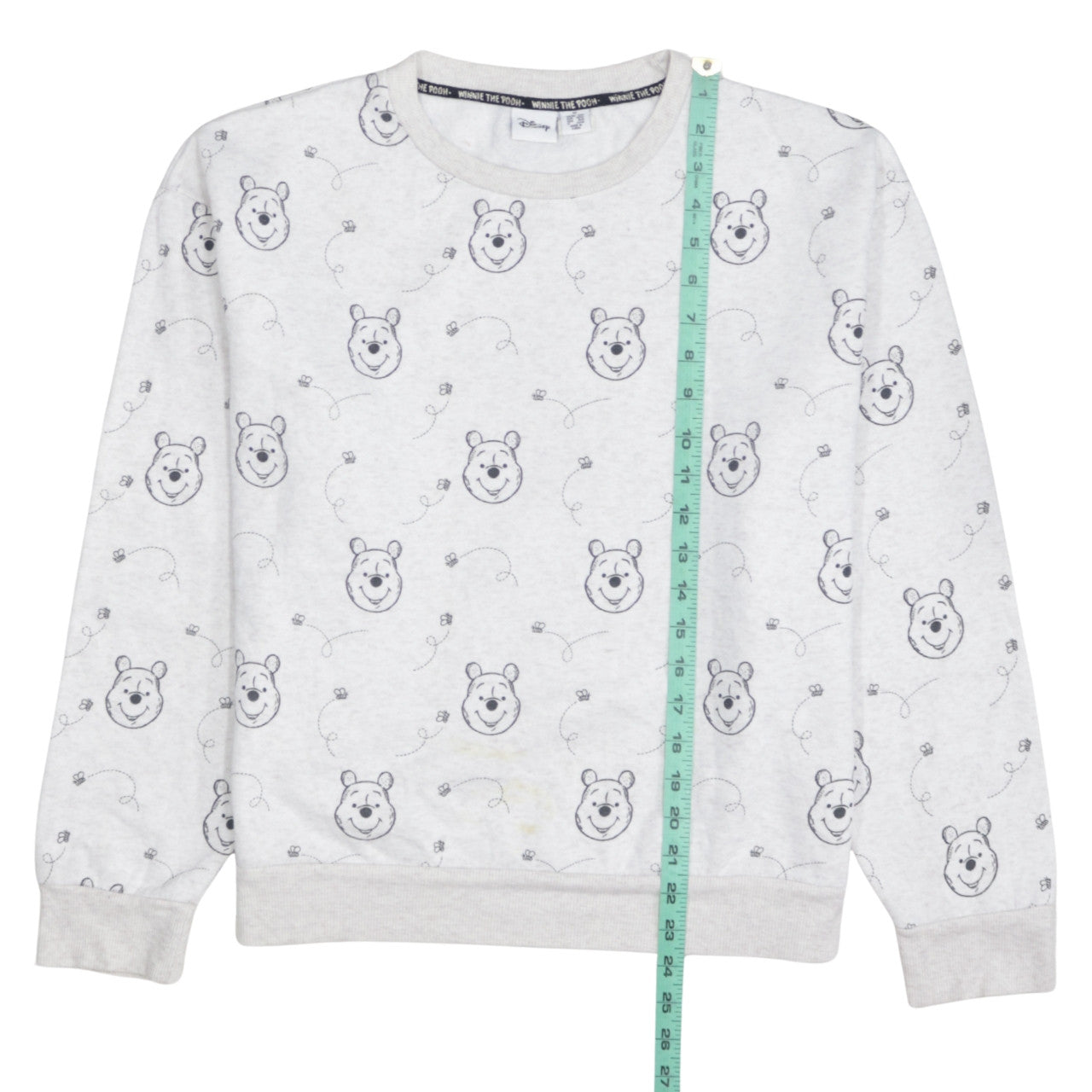 Disney Women Grey Winnie The Pooh Pullover Sweatshirt M