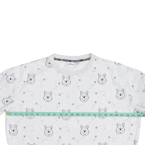 Disney Women Grey Winnie The Pooh Pullover Sweatshirt M