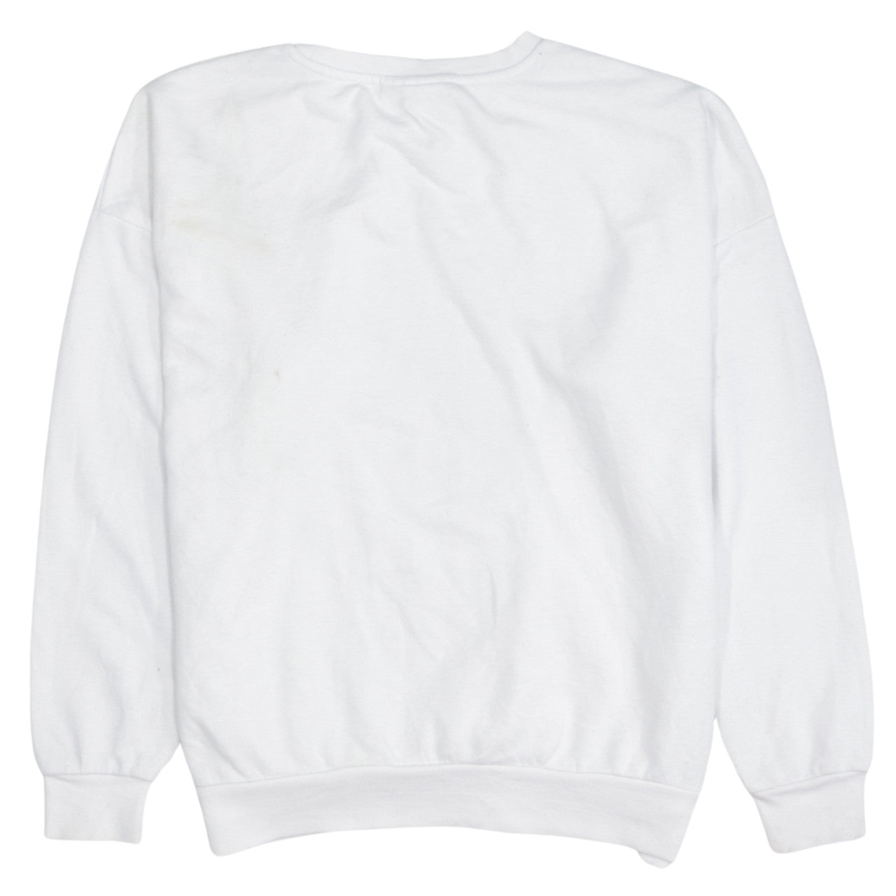 Disney Women White Mickey Mouse Graphic Pullover Sweatshirt Size 12