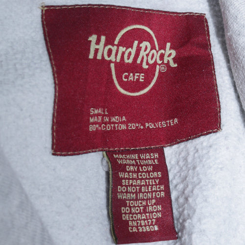Hard Rock Cafe Tenerife Unisex Grey Pullover Hoodie Small Fleece