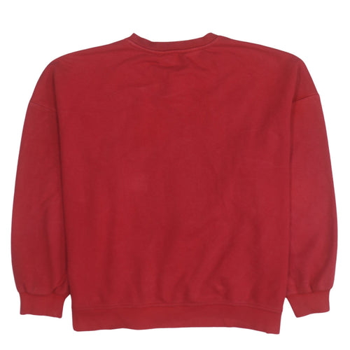 F&F Womens Red Nevada USA Crew Neck Pullover Sweatshirt Size 16