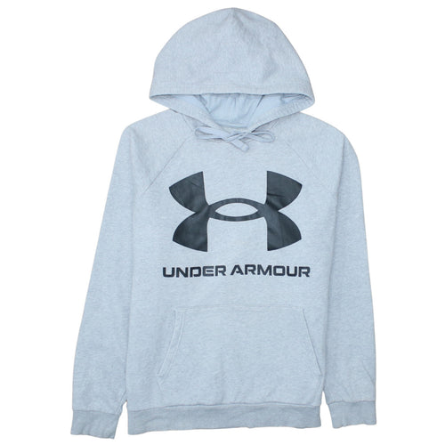 Under Armour Men's Grey Pullover Hoodie L Loose Fit Sportswear