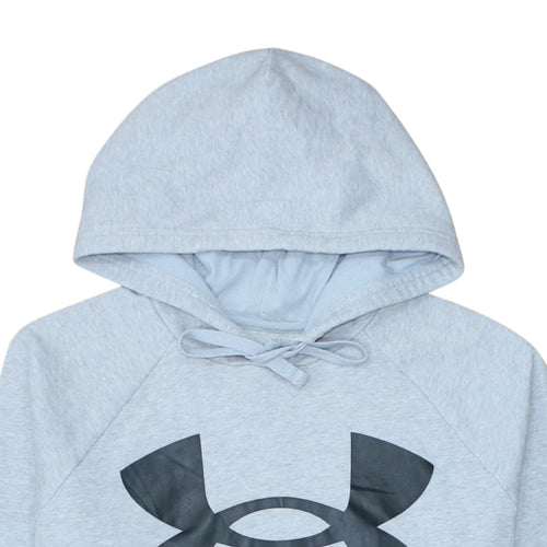 Under Armour Men's Grey Pullover Hoodie L Loose Fit Sportswear
