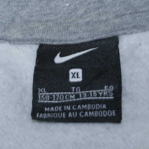Nike Boys Grey Glenavon F.C. Full Zip Hoodie XL 13-15 Years Football Top