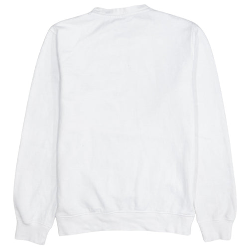 Champion Men's White XS Crew Neck Pullover Sweatshirt Logo Cotton Blend