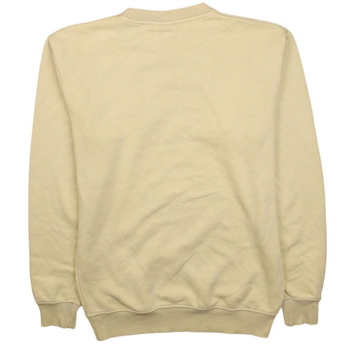 Fila Men's Beige Small Pullover Sweatshirt Crew Neck Classic Fit