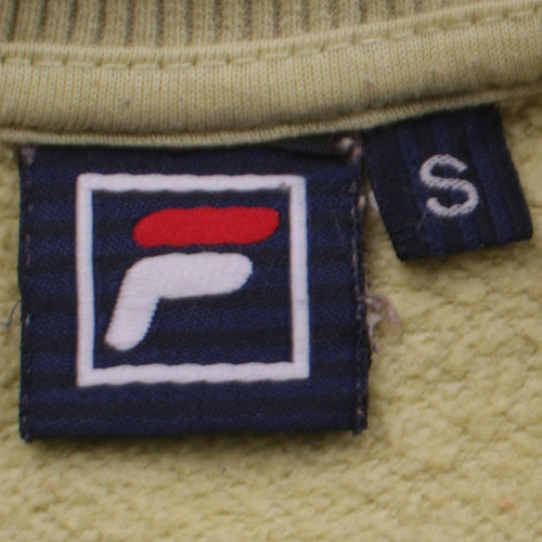 Fila Men's Beige Small Pullover Sweatshirt Crew Neck Classic Fit
