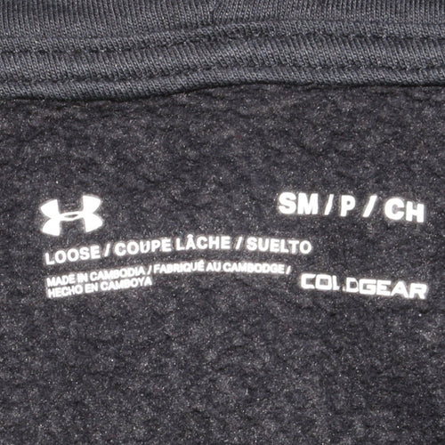 Under Armour Men’s Black Small Pullover ColdGear Fleece Hoodie