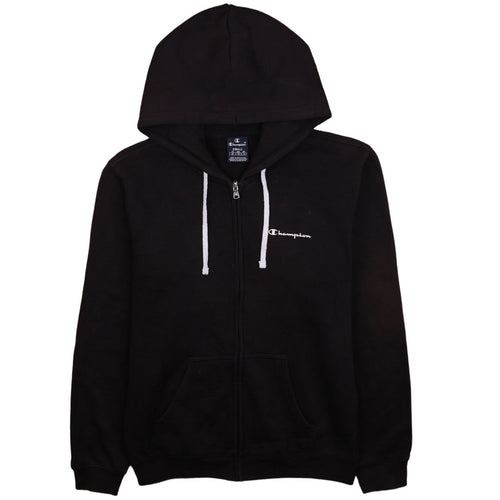 Champion Men's Black Small Full Zip Hoodie Sweatshirt
