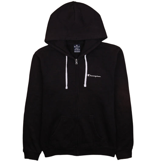 Champion Men's Black Small Full Zip Hoodie Sweatshirt