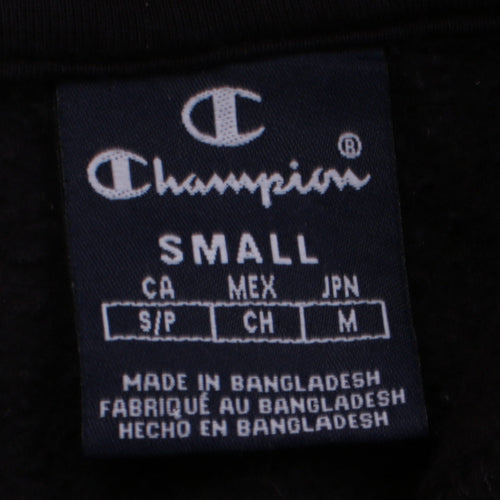 Champion Men's Black Small Full Zip Hoodie Sweatshirt