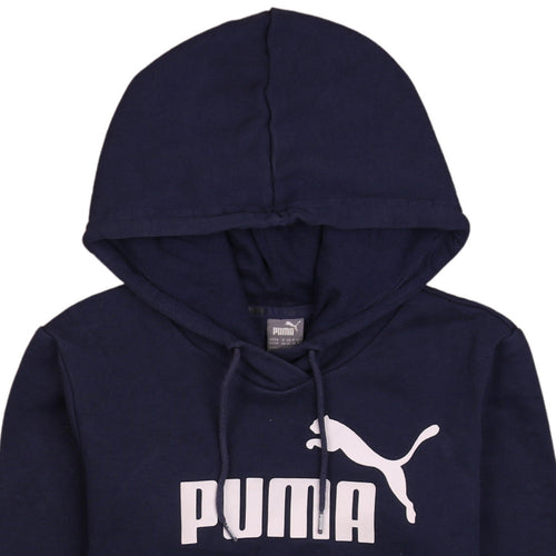 Puma Men's Blue Pullover Hoodie XS Regular Fit Sportswear