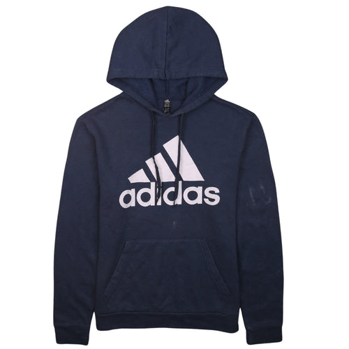 adidas Mens Blue Golf Hoodie Small Pullover Logo Sportswear