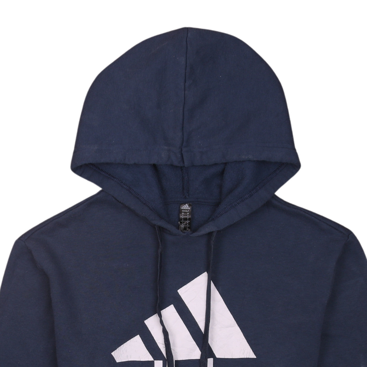 adidas Mens Blue Golf Hoodie Small Pullover Logo Sportswear