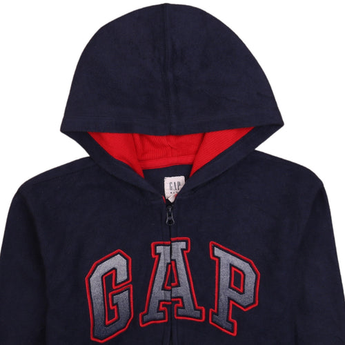 GAP Kids Blue Full Zip Logo Hoodie Teens XL Fleece