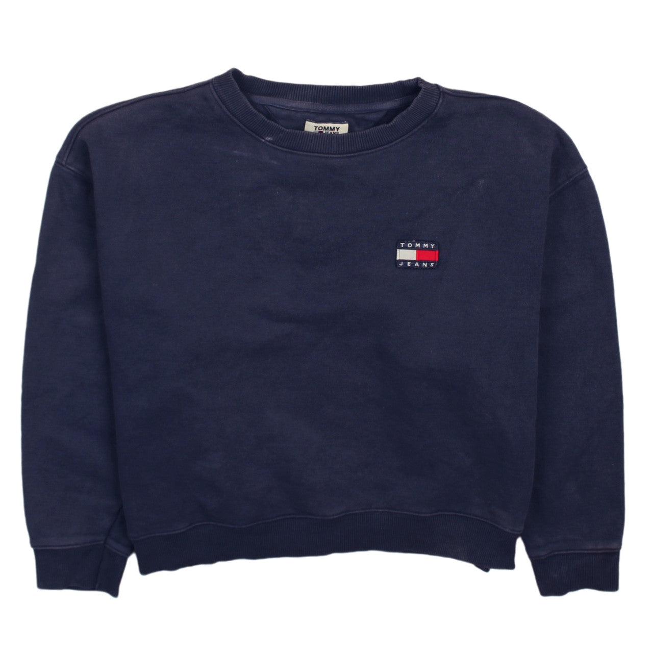 Tommy Jeans Men's Blue Crew Neck Logo Sweatshirt Size M