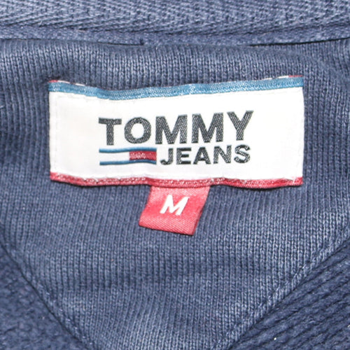 Tommy Jeans Men's Blue Crew Neck Logo Sweatshirt Size M