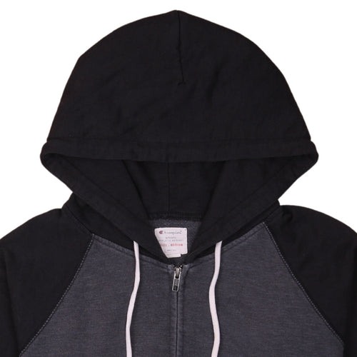 Champion Men’s Grey Full Zip Hoodie Medium Athletic Fit