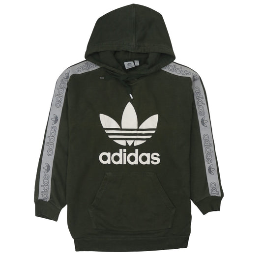 Adidas Women Dark Green Hoodie Size S Pullover Hooded Sweatshirt