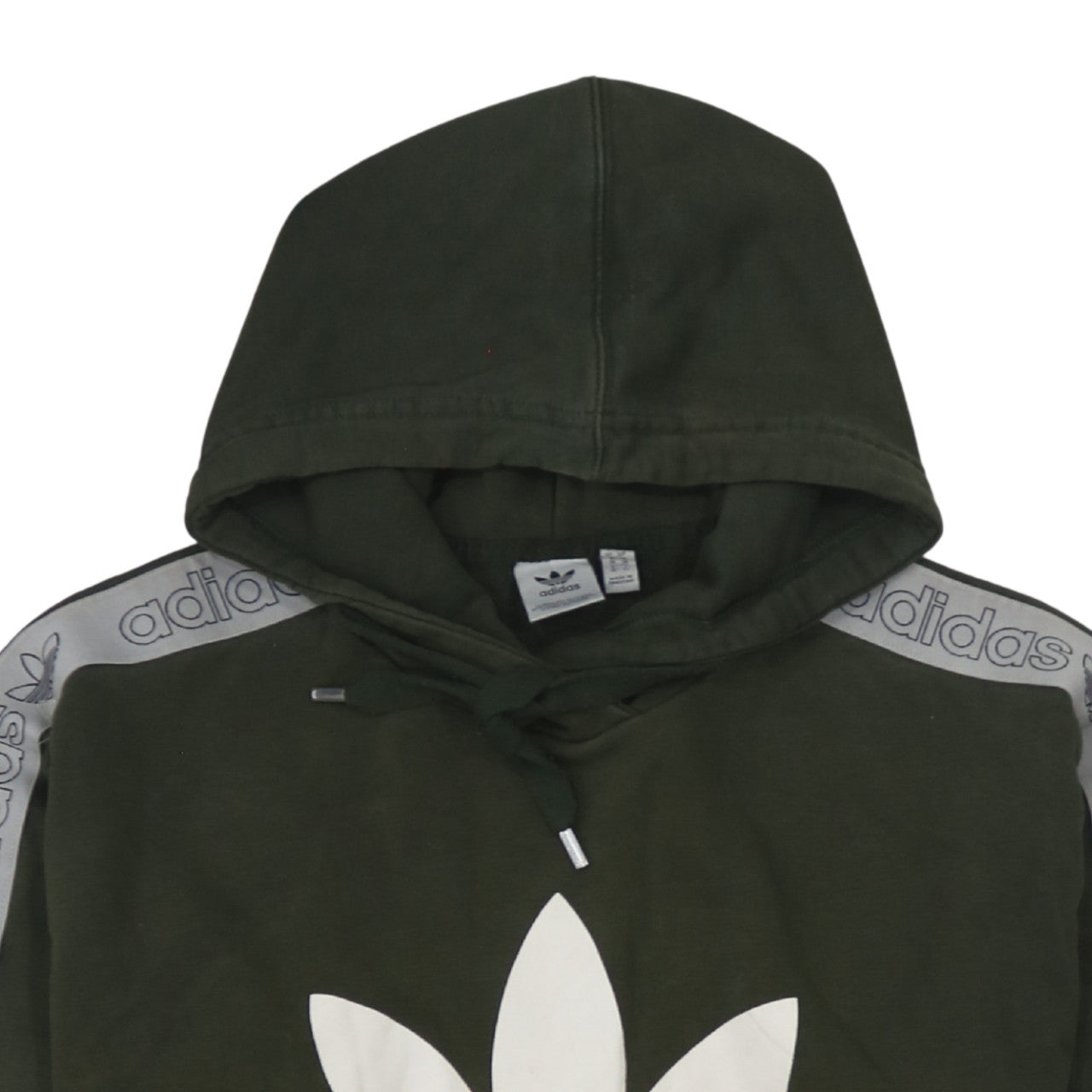 Adidas Women Dark Green Hoodie Size S Pullover Hooded Sweatshirt