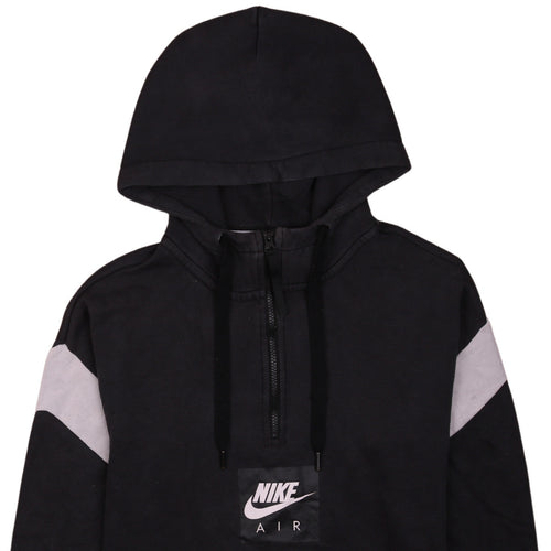 Nike Air Men's Black 1/2 Zip Pullover Hoodie Medium