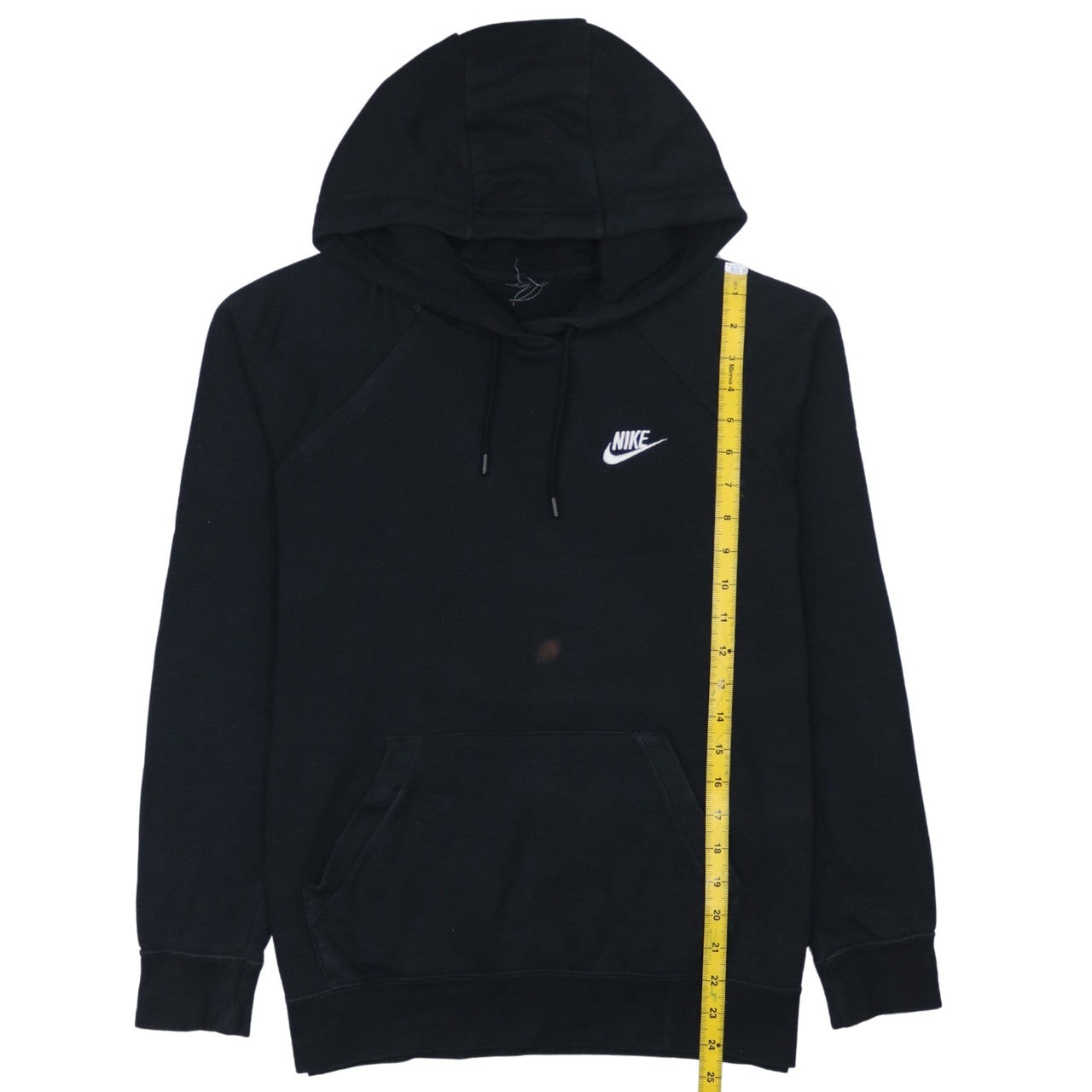 Nike Men's Black Pullover Hoodie Medium Logo Fleece Sweatshirt