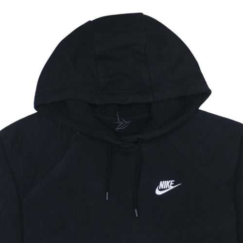 Nike Men's Black Pullover Hoodie Medium Logo Fleece Sweatshirt