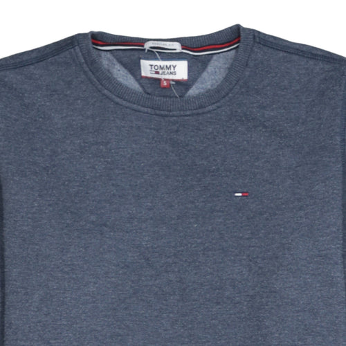 Tommy Jeans Men's Blue Regular Fit Logo Sweatshirt Size S
