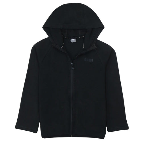 Puma Boys Black Full Zip Hoodie 15-16 Years Hooded Sweatshirt