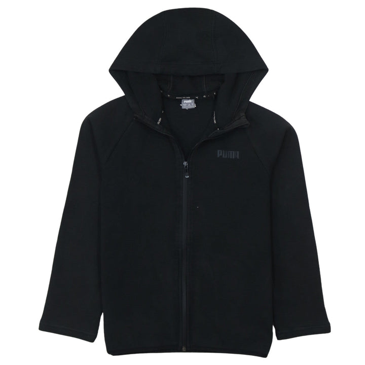 Puma Boys Black Full Zip Hoodie 15-16 Years Hooded Sweatshirt