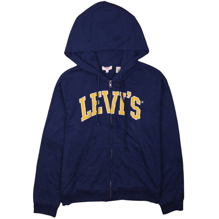 Levi's Men's Blue Full Zip Hoodie M Logo Graphic Sweatshirt