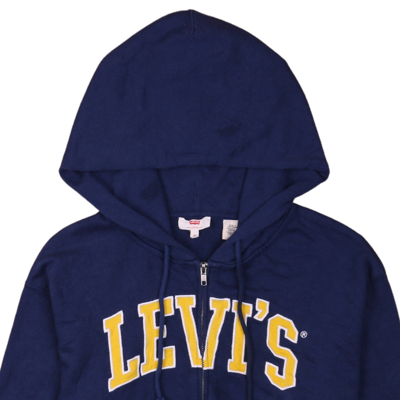 Levi's Men's Blue Full Zip Hoodie M Logo Graphic Sweatshirt