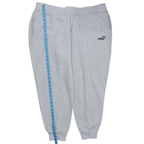 Puma Men’s Grey 3XL Jogger Sweatpants Fleece Tapered Fit