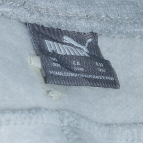 Puma Men’s Grey 3XL Jogger Sweatpants Fleece Tapered Fit