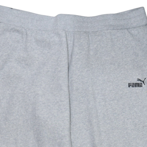 Puma Men’s Grey 3XL Jogger Sweatpants Fleece Tapered Fit