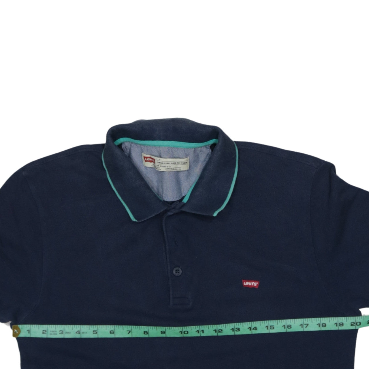 Levi's Men's Blue Classic Fit Cotton Polo Shirt Size L