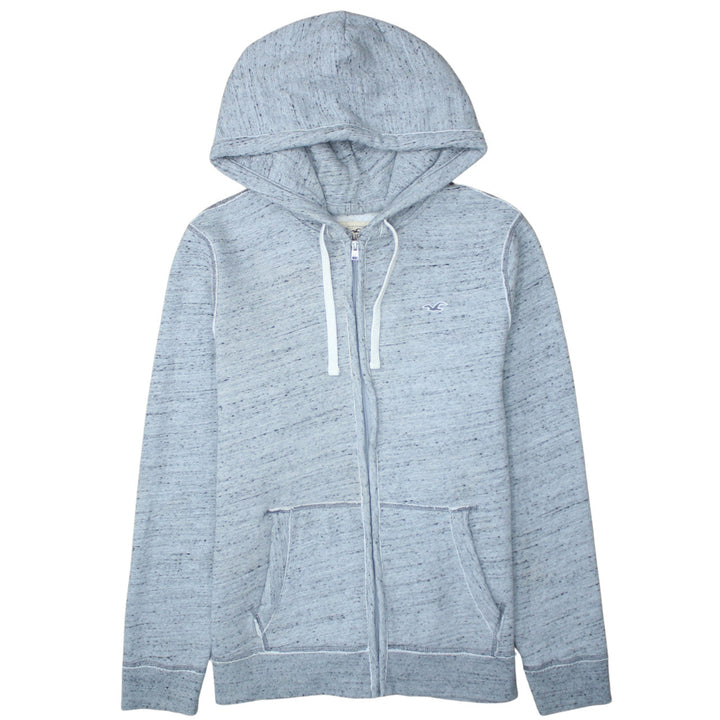 Hollister Men’s Grey XL Full Zip Fleece Hoodie