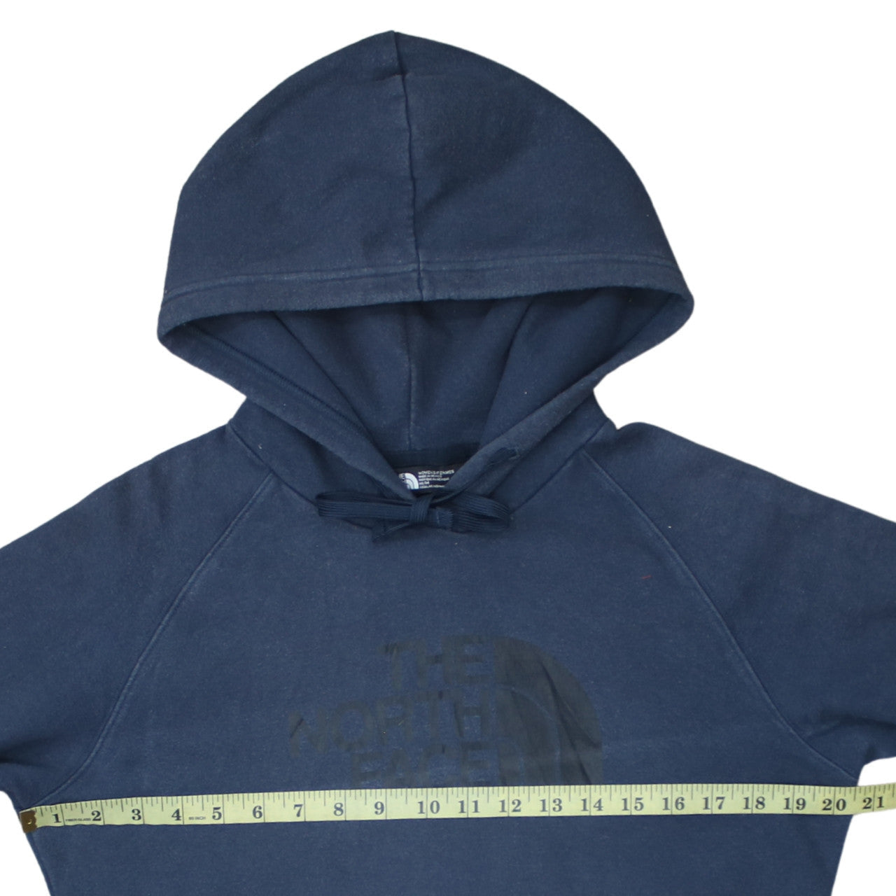 The North Face Womens Blue Pullover Hoodie Size M Cotton Blend