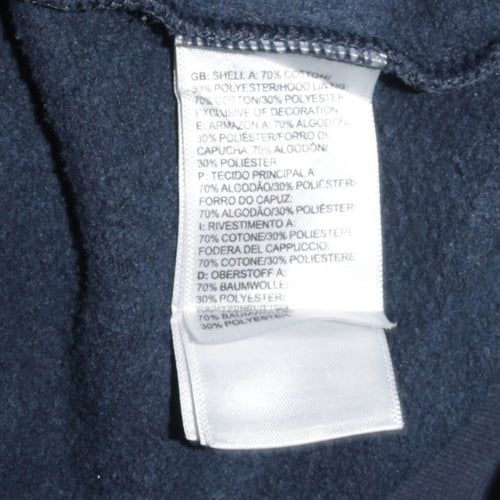 The North Face Womens Blue Pullover Hoodie Size M Cotton Blend