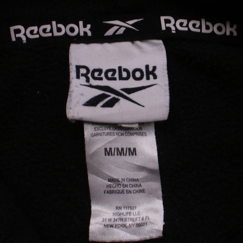 Reebok Men’s Black Pullover Hoodie M Logo Sportswear